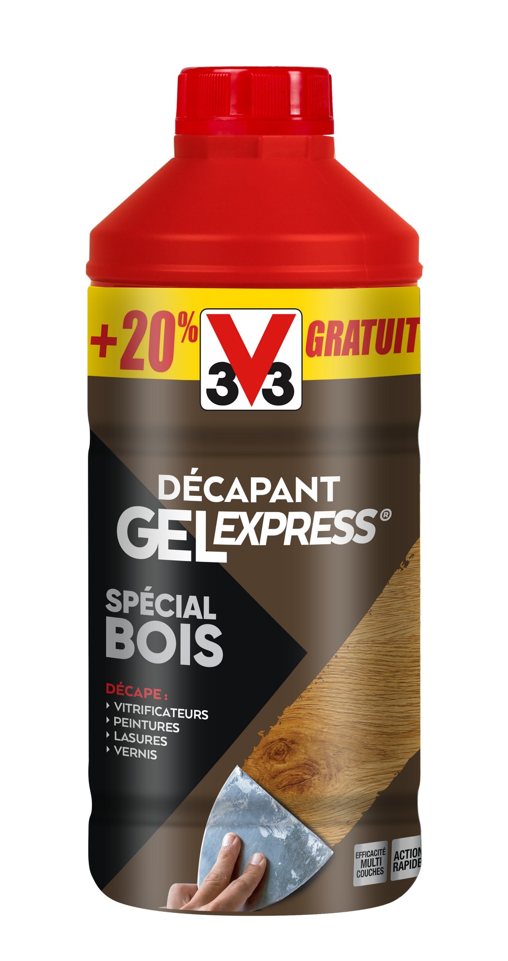 Décapant spécial bois 1L+20% gratuit - V33