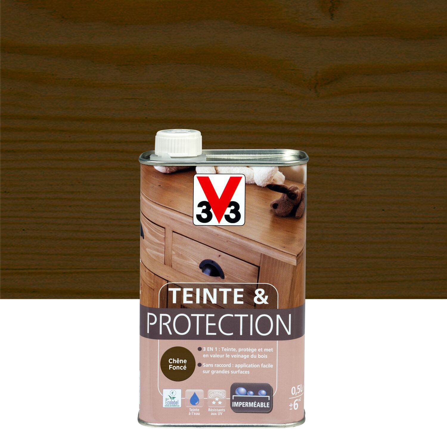 TEINTE ET PROTECTION CHÊNE FONCÉ 0.5L