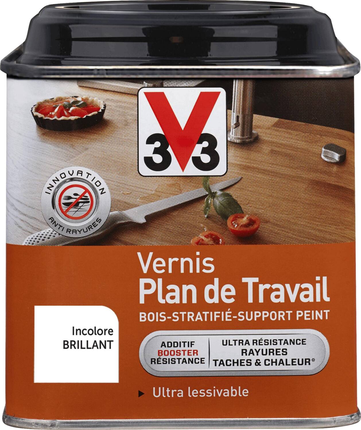 Vernis plan de travail brillant incolore 0,5 L - V33