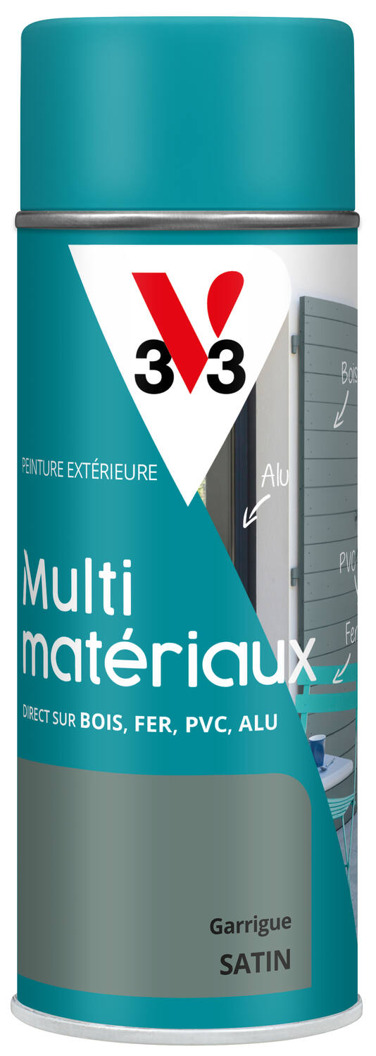 Peinture aérosol multimatériaux DP garrigue 400 mL - V33