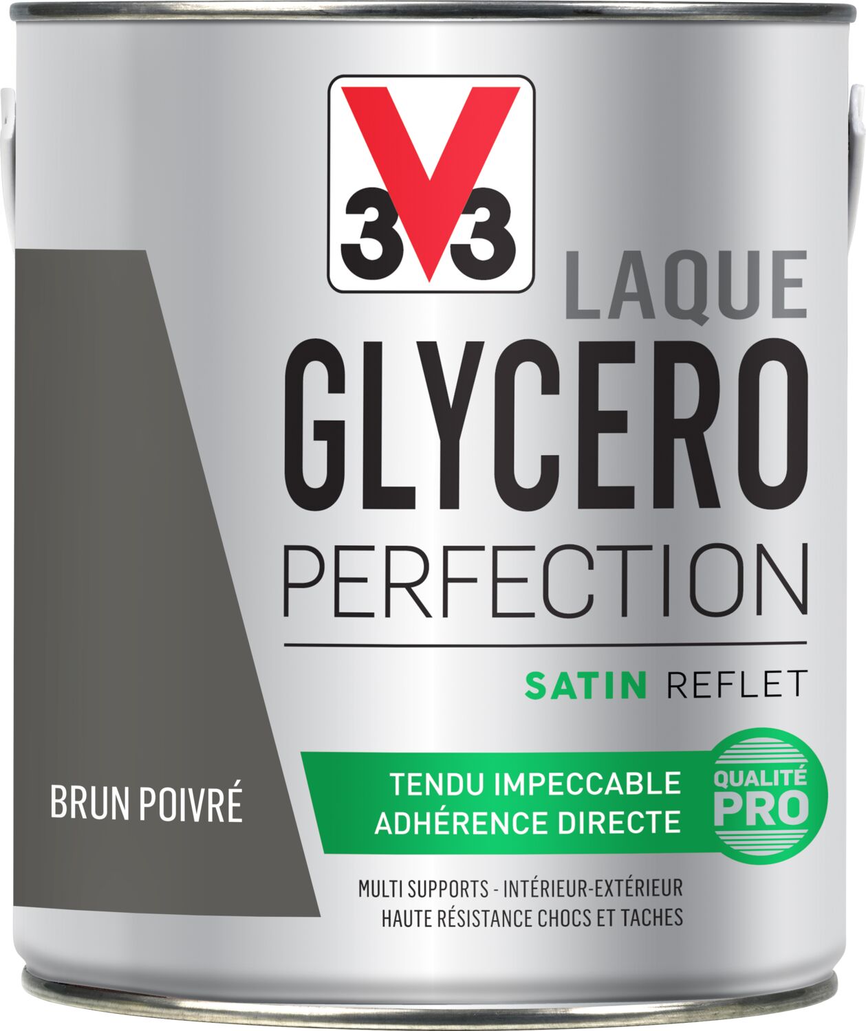 Laque glycéro 2 l satin brun poivre