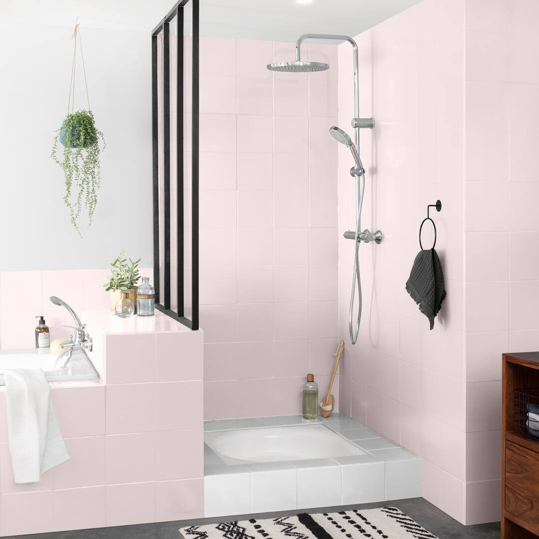 Peinture rénovation salle de bain Perfection rose poudre satin 2L - V33