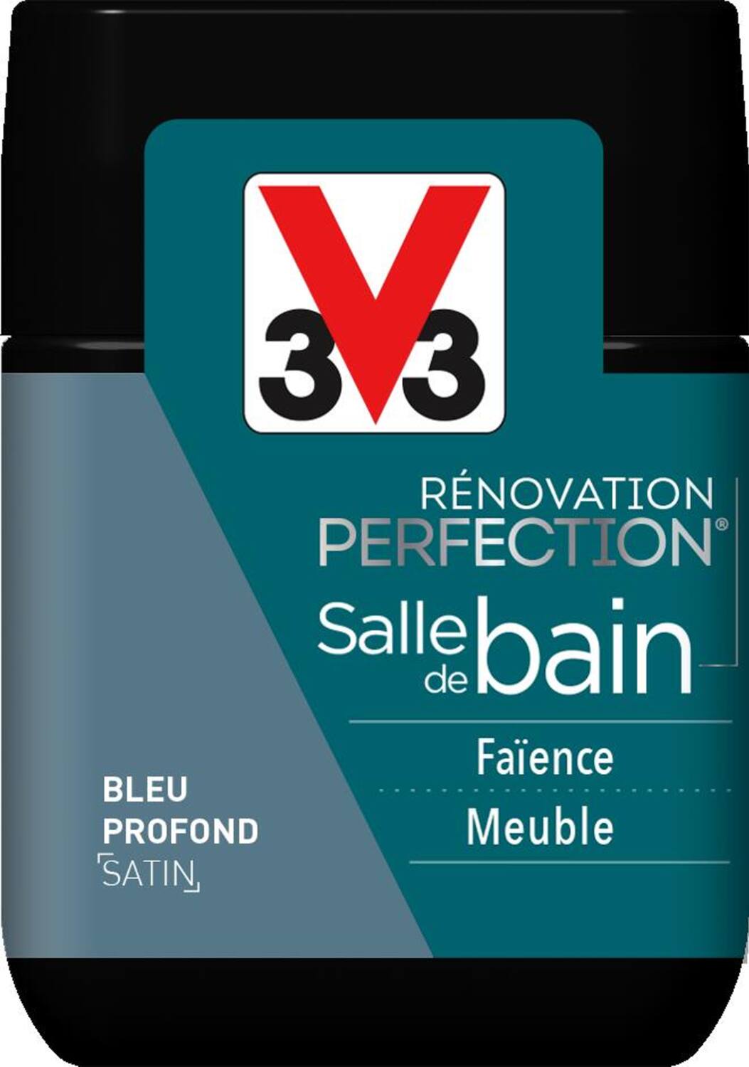 Testeur rénovation salle de bain bleu profond satin 75ml - V33