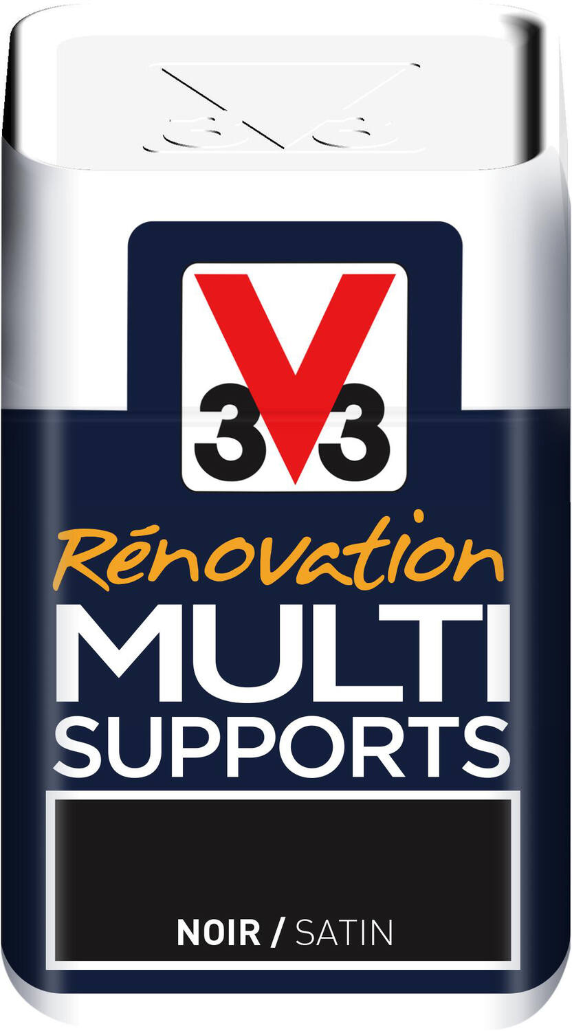 Testeur peinture Rénovation Multisupport noir satin 75ml - V33