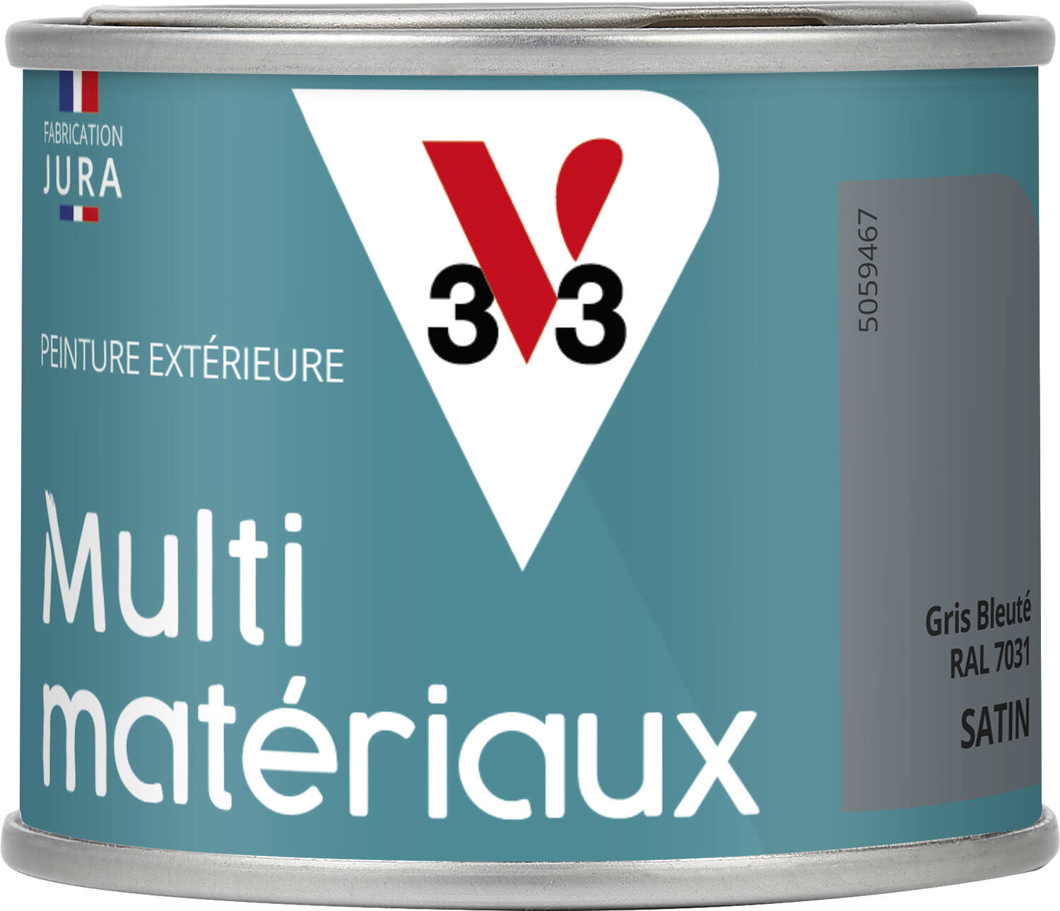Peinture satin gris bleut 0l125