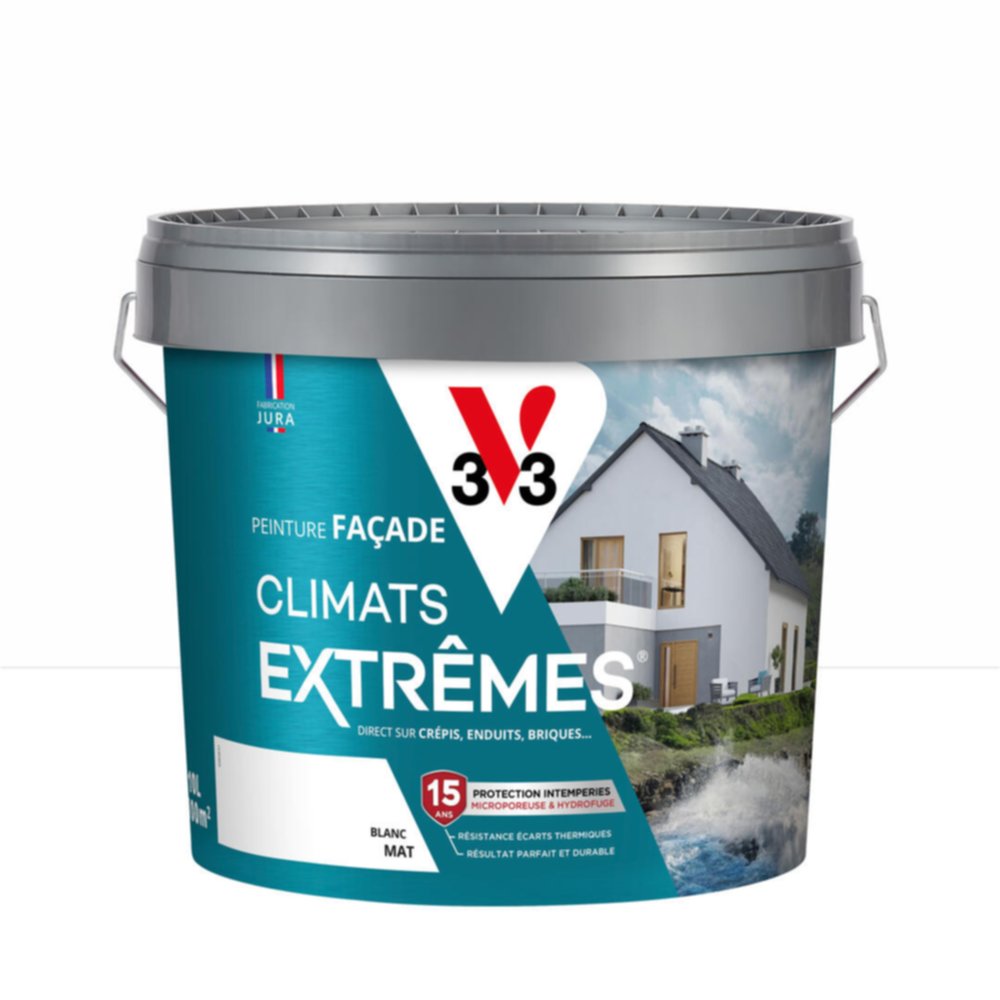 Peinture extérieure Façade Climats Extrêmes blanc 10L - V33