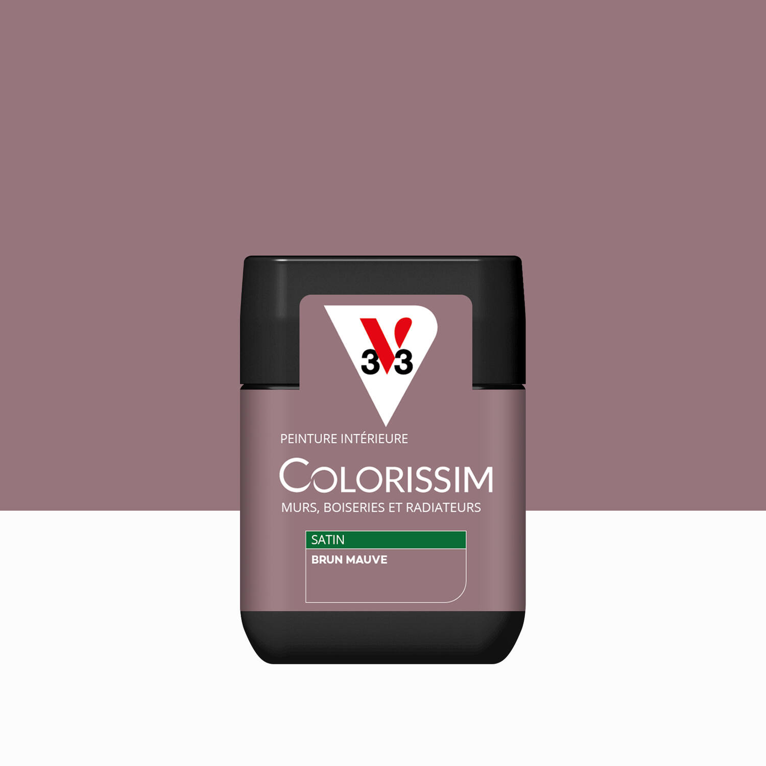 Peinture intérieure Colorissim® Brun Mauve Satiné 75ml - V33
