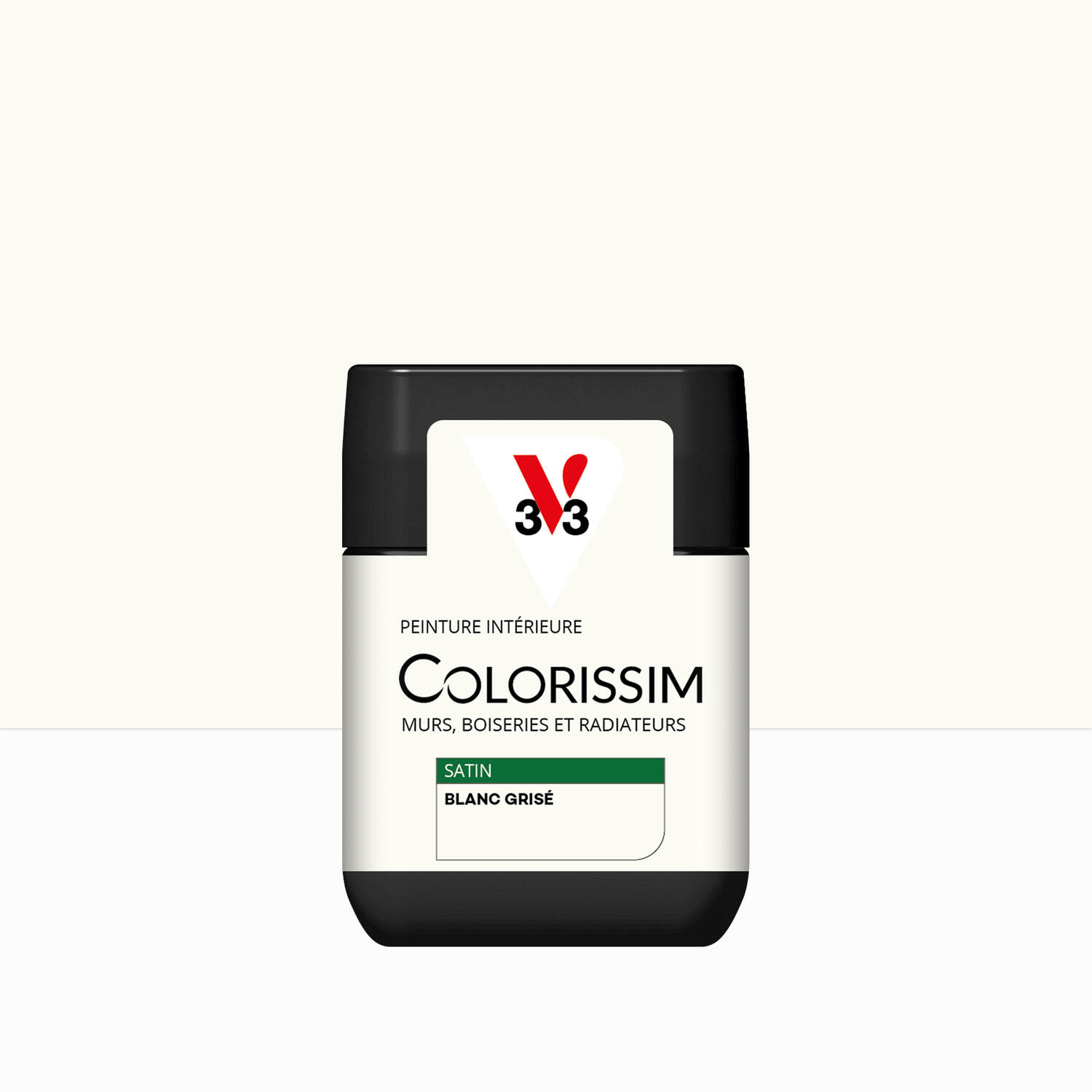 Peinture intérieure Colorissim® Blanc Grisé Satiné 75ml - V33