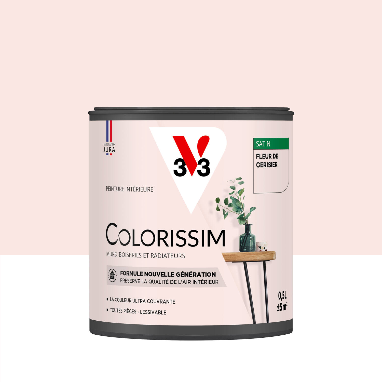 Peinture intérieure Colorissim® Fleur de Cerisier Satiné 0,5L - V33