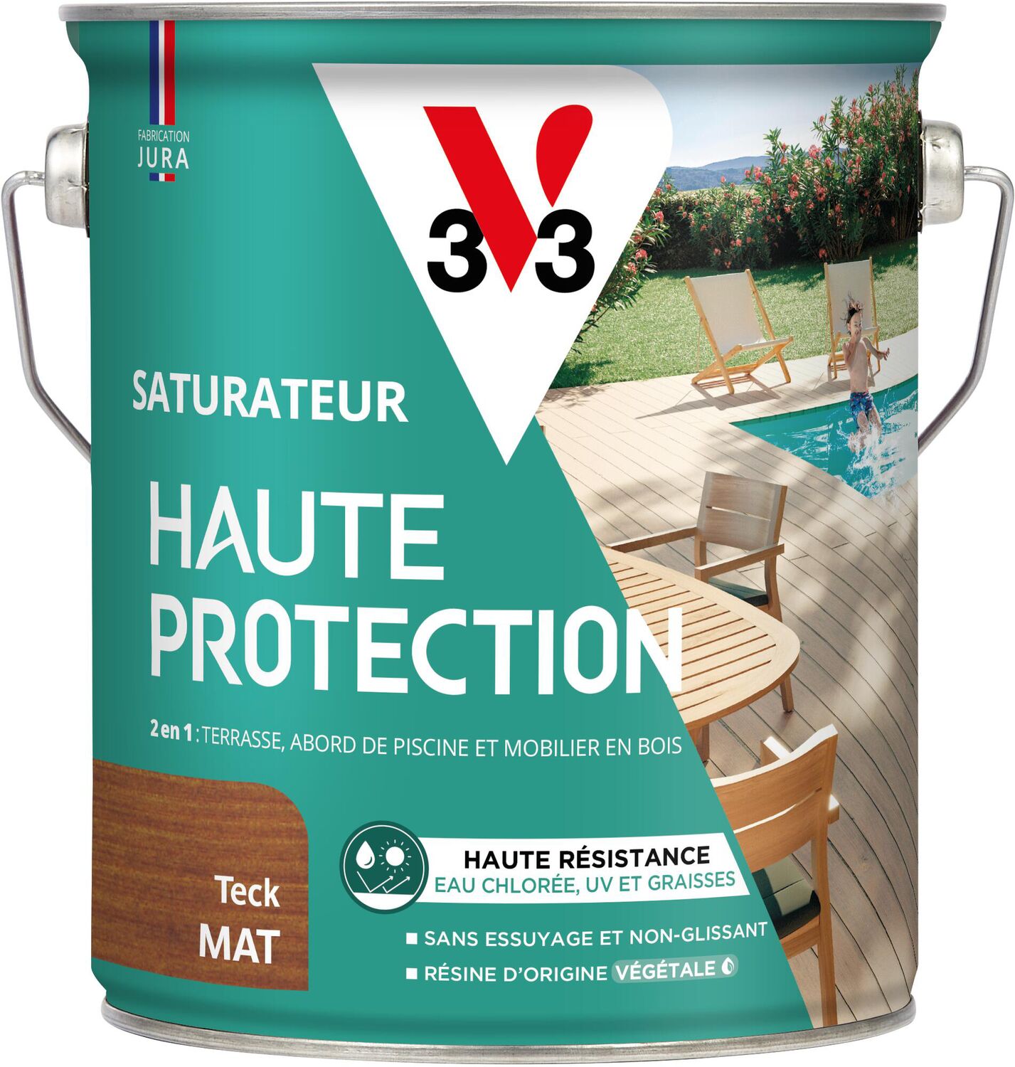 Saturateur haute protection teck mat 2,5 L - V33