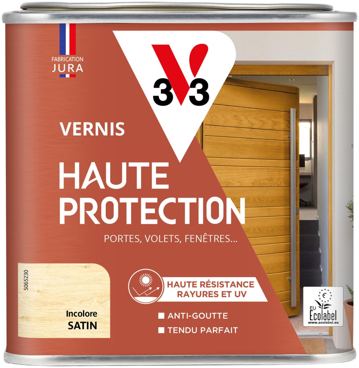Vernis extérieur haute protection incolore satin 0,5 L - V33