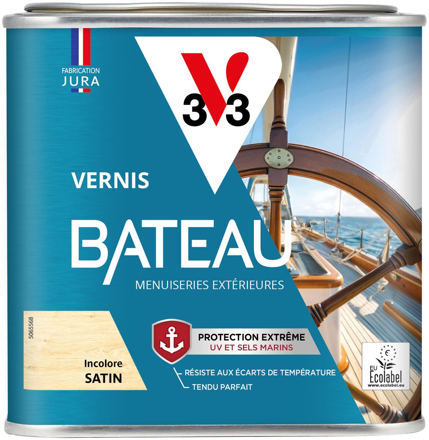 Vernis extérieur bateau incolore satin 0,5 L - V33