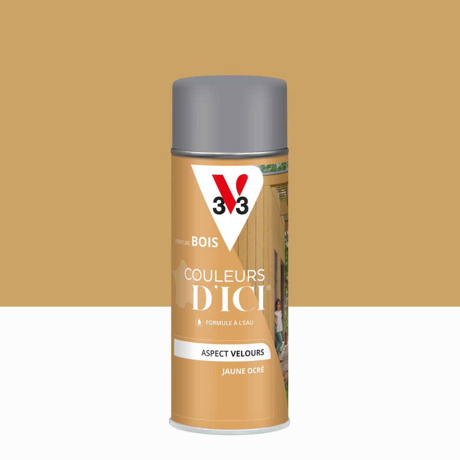 Aerosol V33 Bois Couleurs D’Ici® Jaune Ocré 400ml - V33