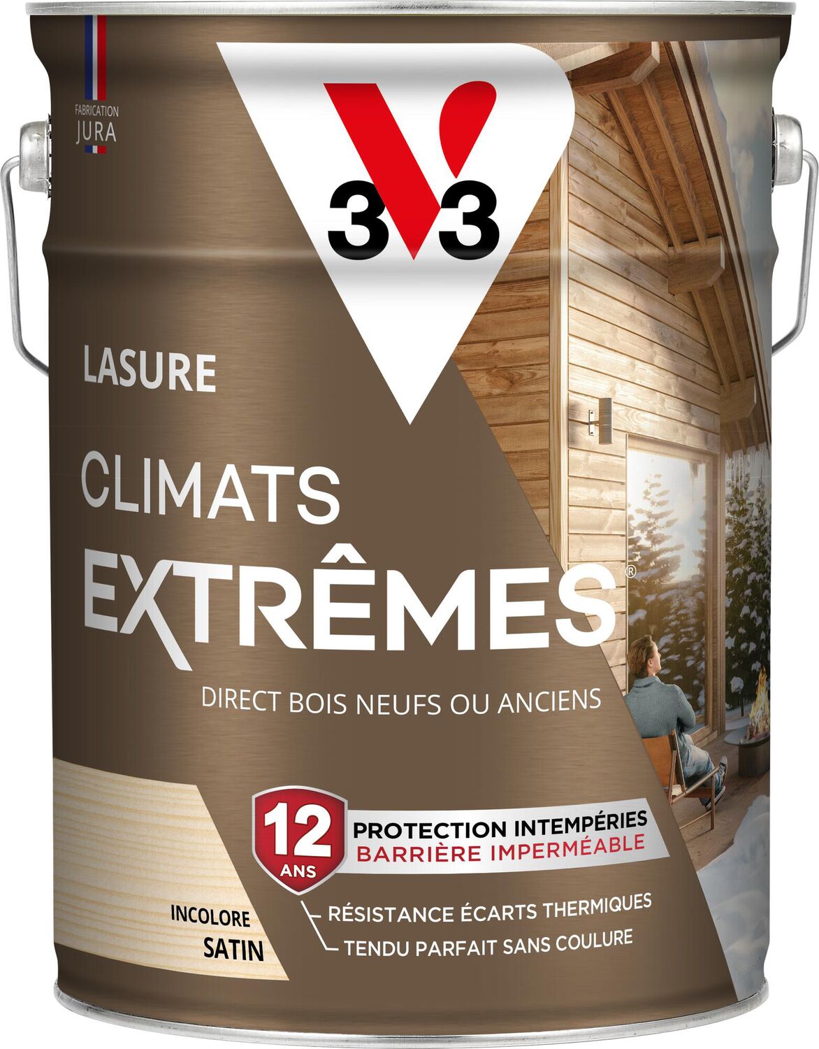 Lasure Climats Extrêmes ® 12ans incolore Satin 5L - V33