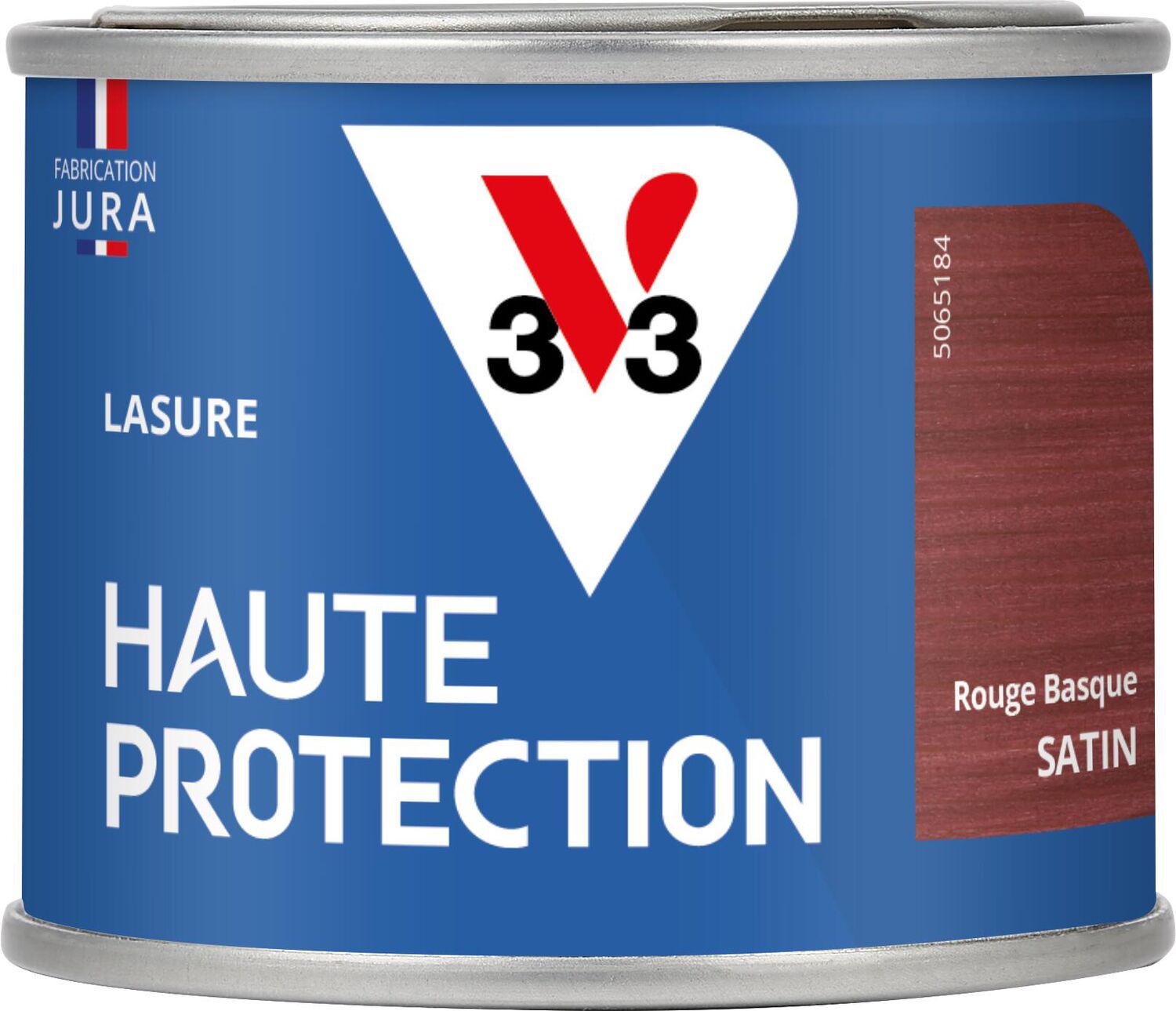 Lasure Haute Protection rouge basque Satin 125 ml - V33