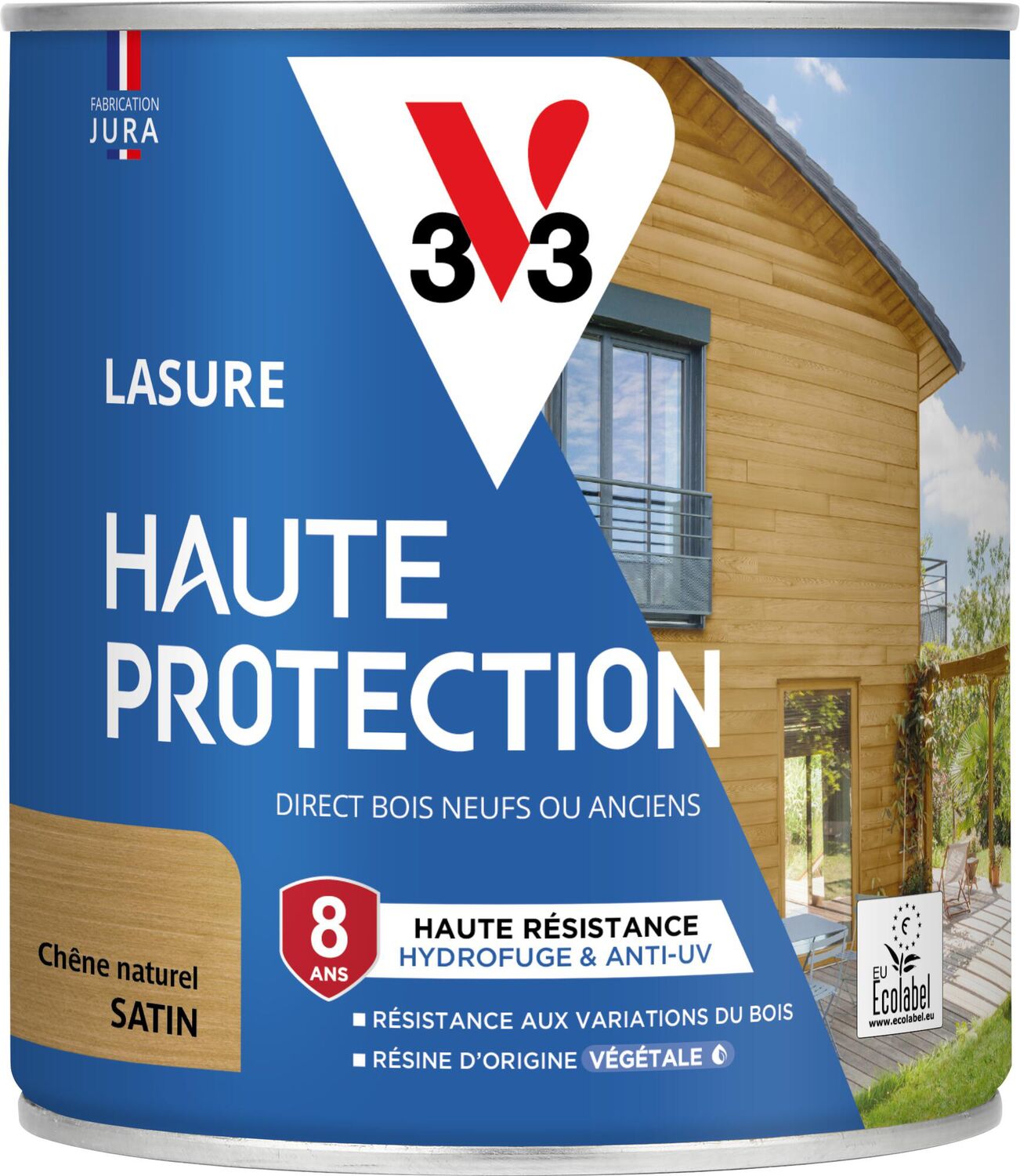 Lasure Haute Protection chêne naturel Satin 0,75L - V33