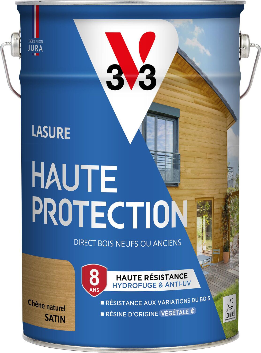 Lasure Haute Protection chêne naturel Satin 5L - V33