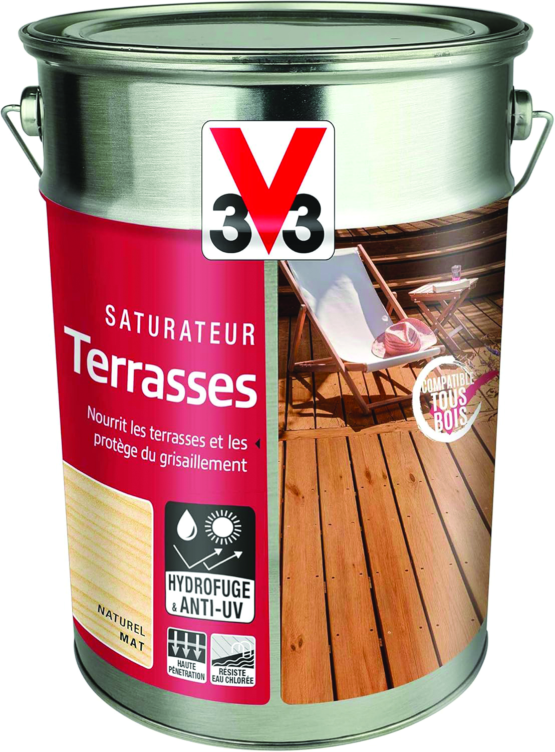 Saturateur terrasse 5 l naturel mat