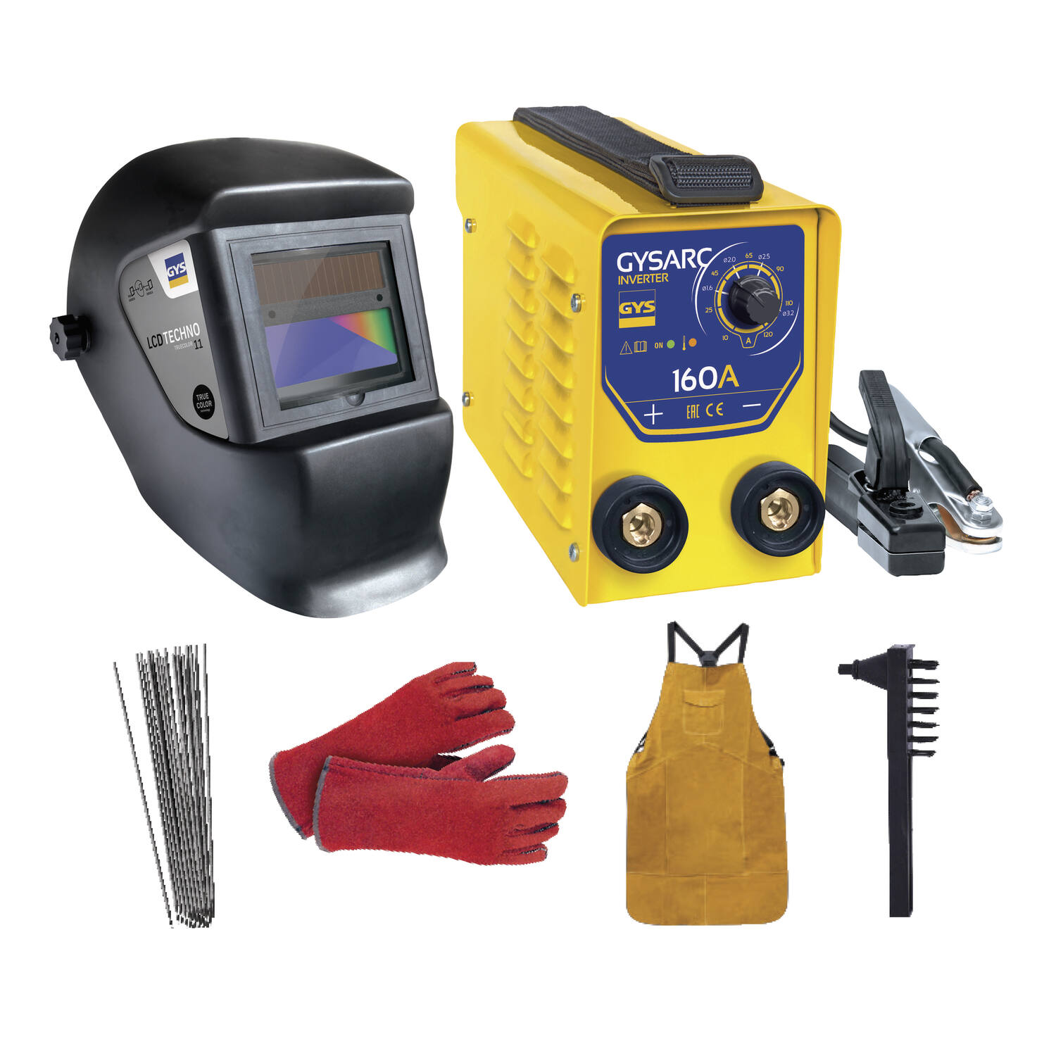 Coffret poste à souder inverter à électrode enrobée GYSARC 160 - GYS