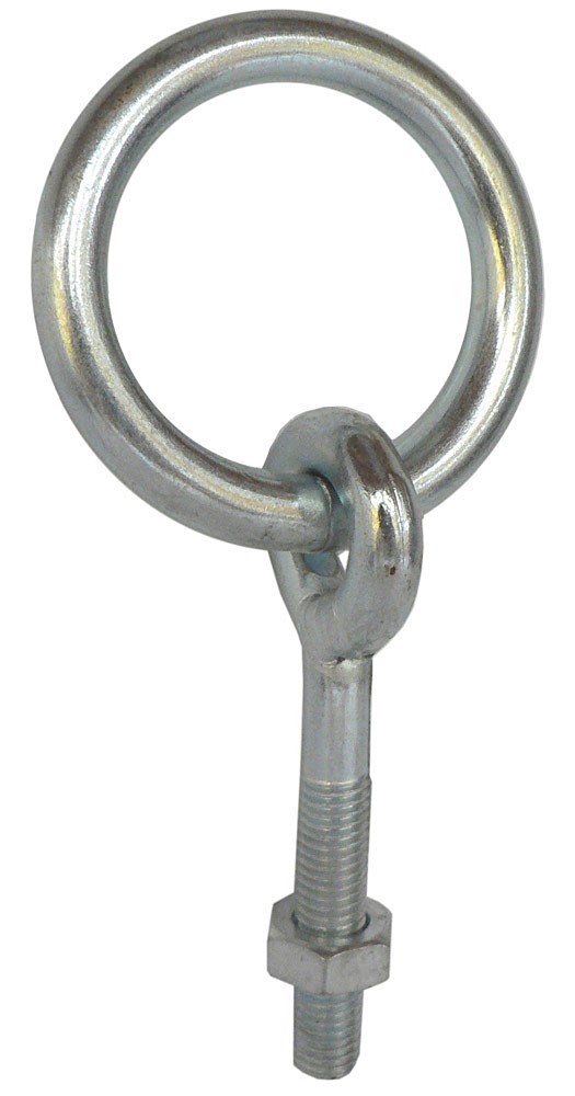 Anneau ecurie tige filetée d10x60 zingue