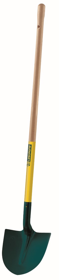 Pelle ronde tôle 27 cm manche bois 110cm