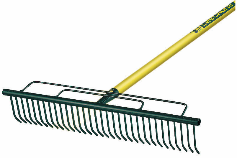 Râteau à gazon 32 dents manche bois - LEBORGNE