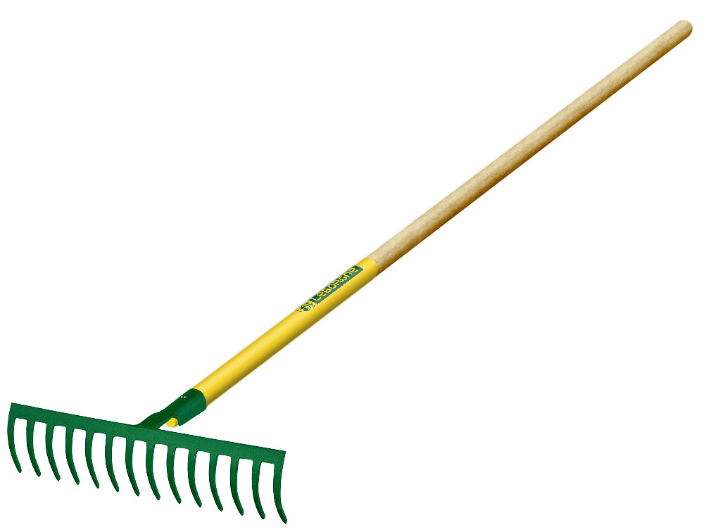 Râteau forgé 14 dents courbes manche bois 150 cm PEFC 100% - LEBORGNE