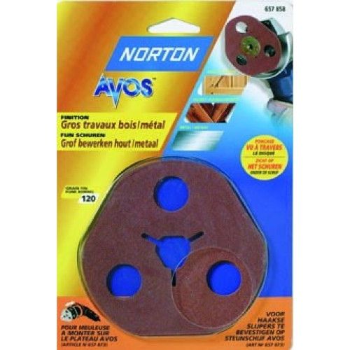 Lot de 3 disques Norton Avos Diam115 Grain 120