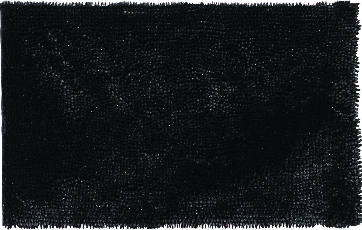 Tapis de Bain Antidérapant Shiny Polyester 50x80cm Noir - GUY LEVASSEUR