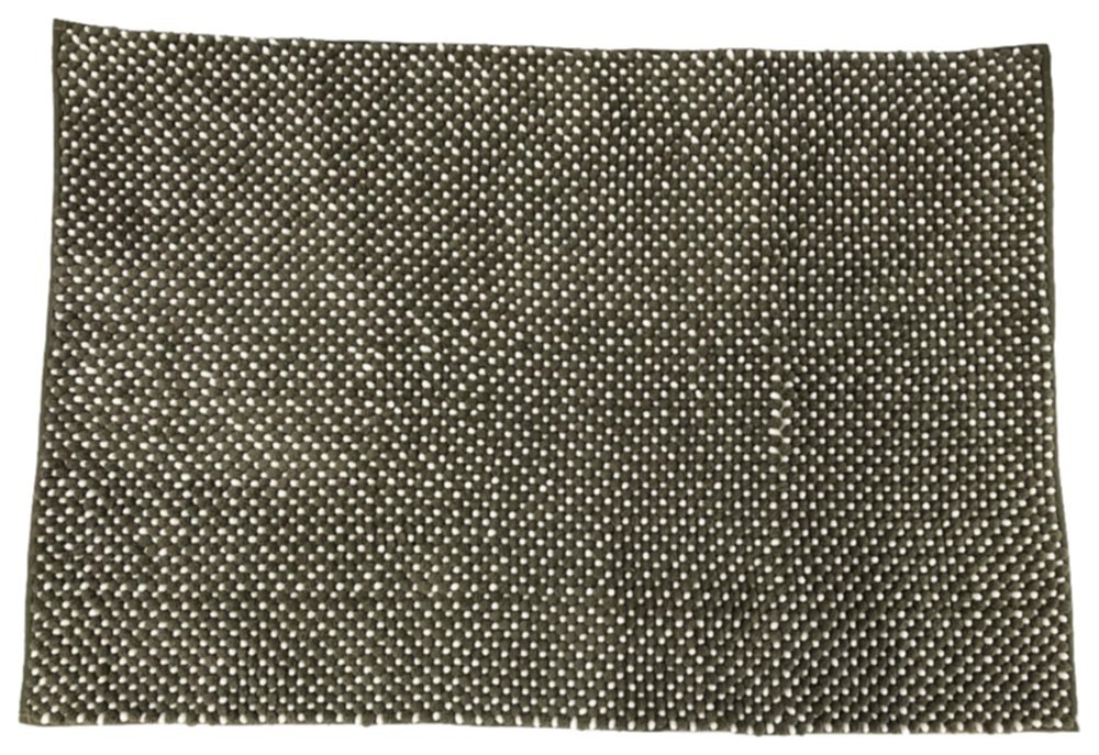 Tapis de bain  polyester Bouclette 90x60cm Kaki