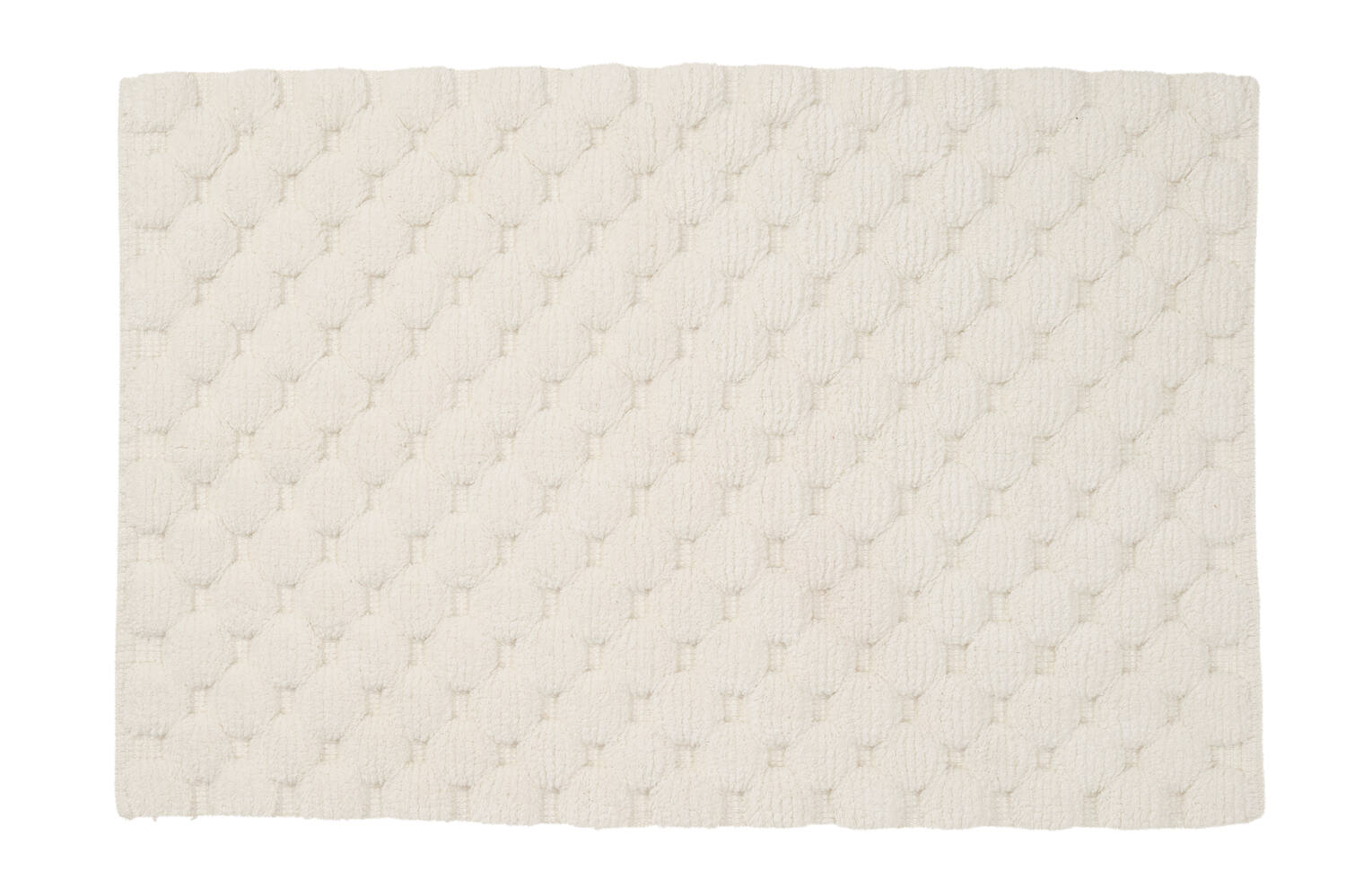 Tapis de bain fantaisie Boudoir coton tufté ivoire 50x80cm