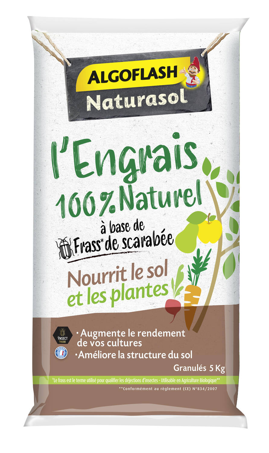 L'Engrais 100% Naturel Complet à base de Fass de Scarabée 5kg