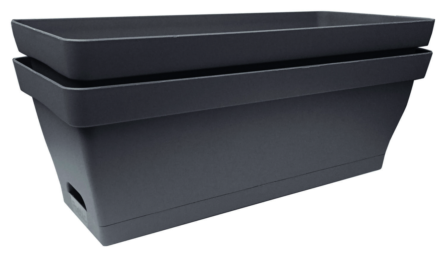 Lot 2 jardinière romeo 50 taupe