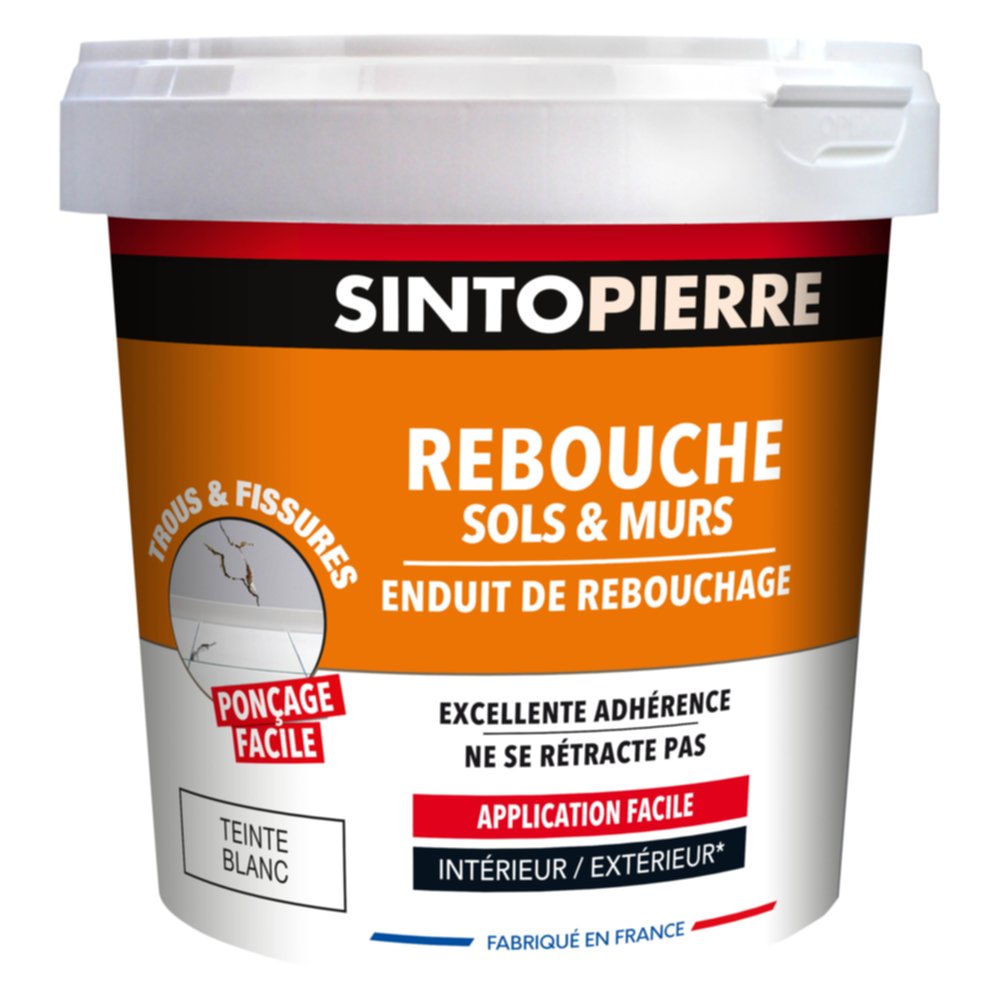 Rebouche sols et murs blanc 2 kg- SINTO