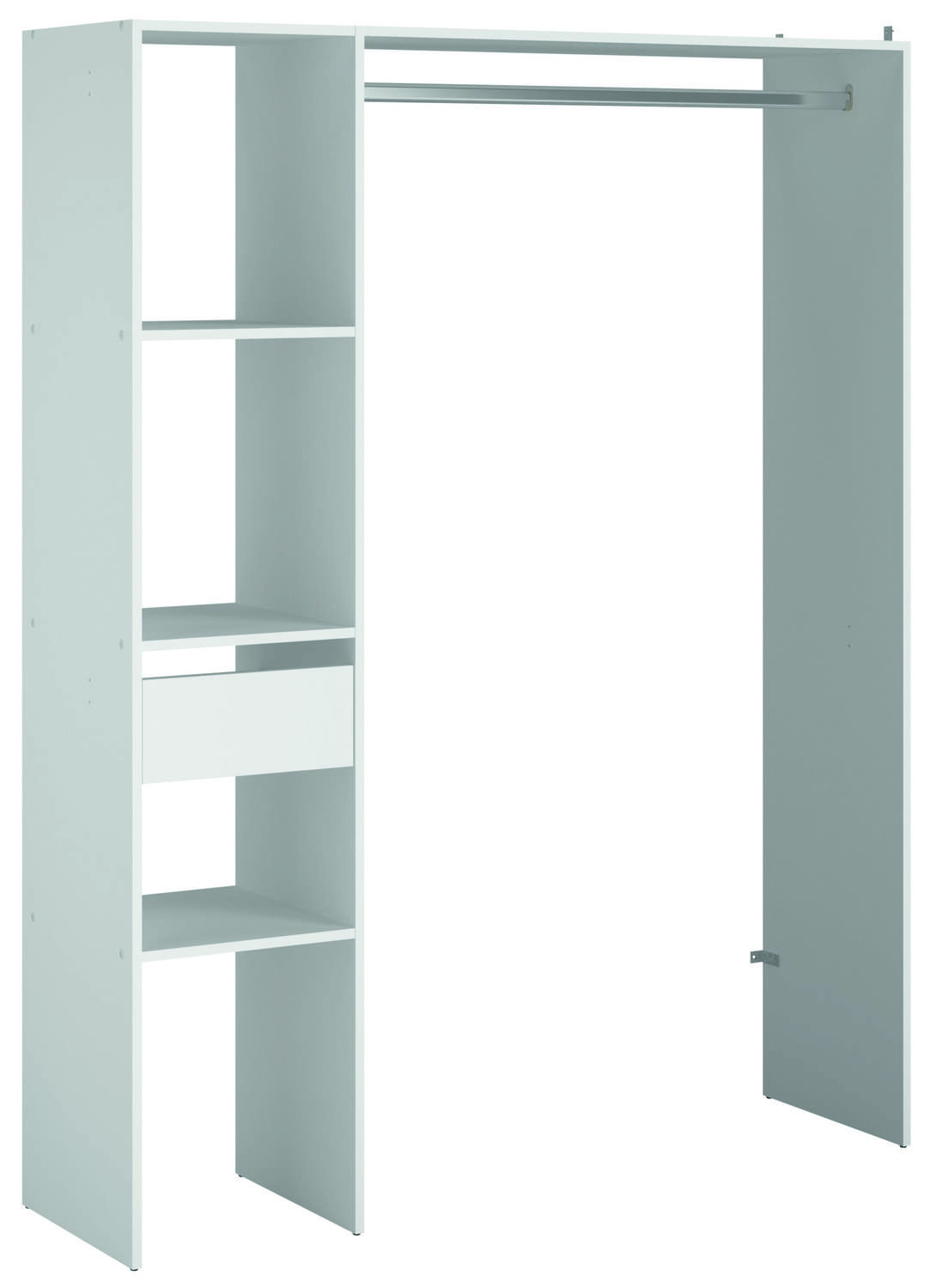Dressing Combi Module C Colonne Penderie 138x180x40cm blanc - EKIPA