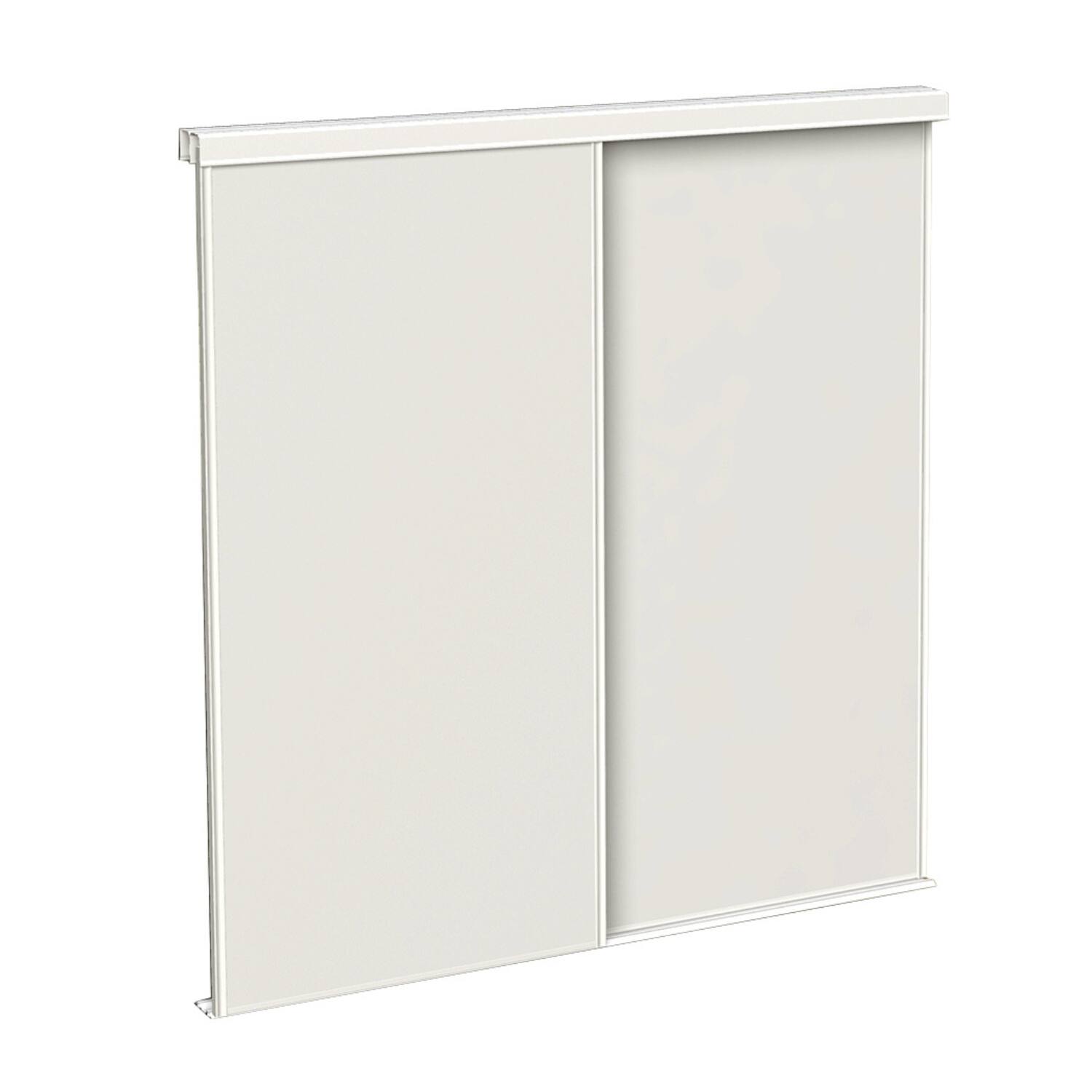 Portes Coulissantes Sous-comble Eco Frêne Blanc h120xL.120cm