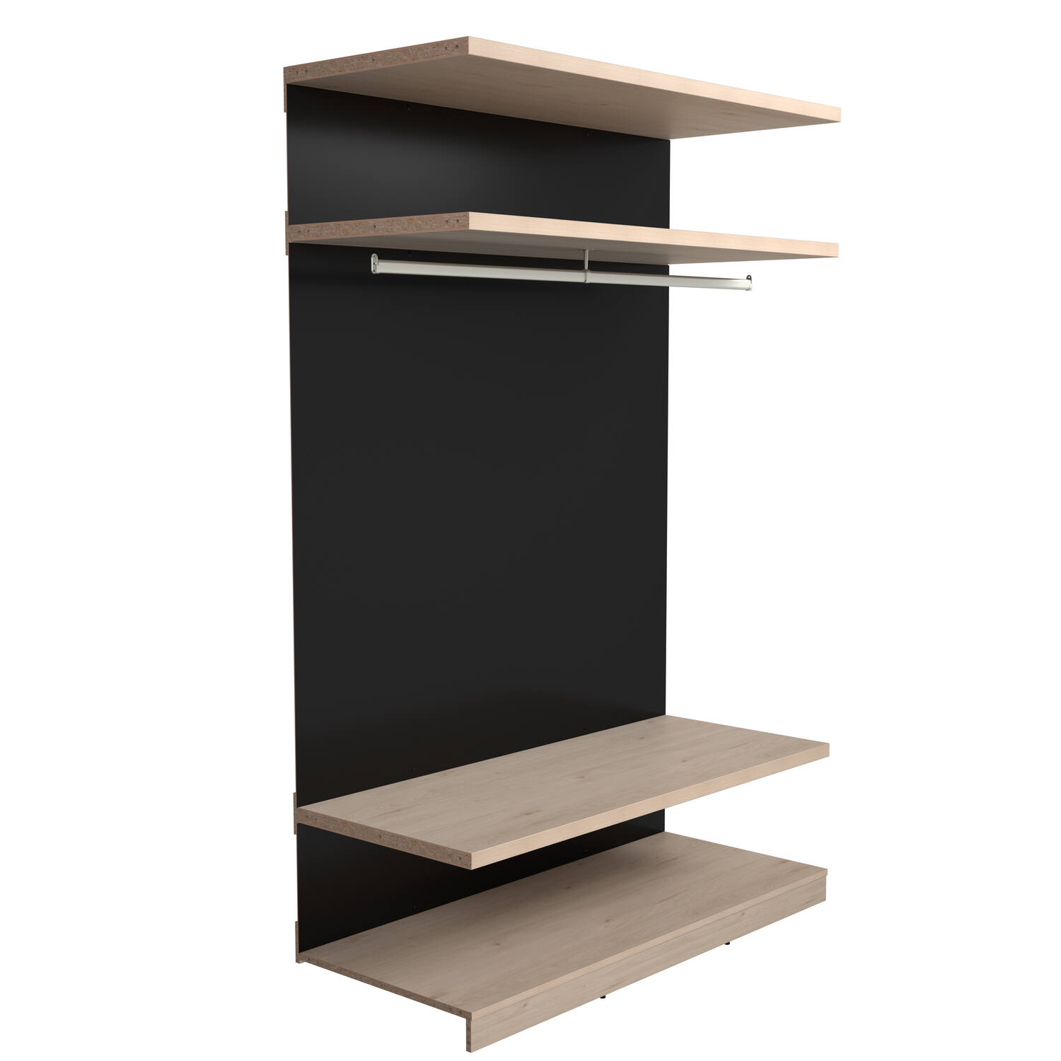 Dressing Play Module tablettes L150xH220xP60cm Chêne - EKIPA