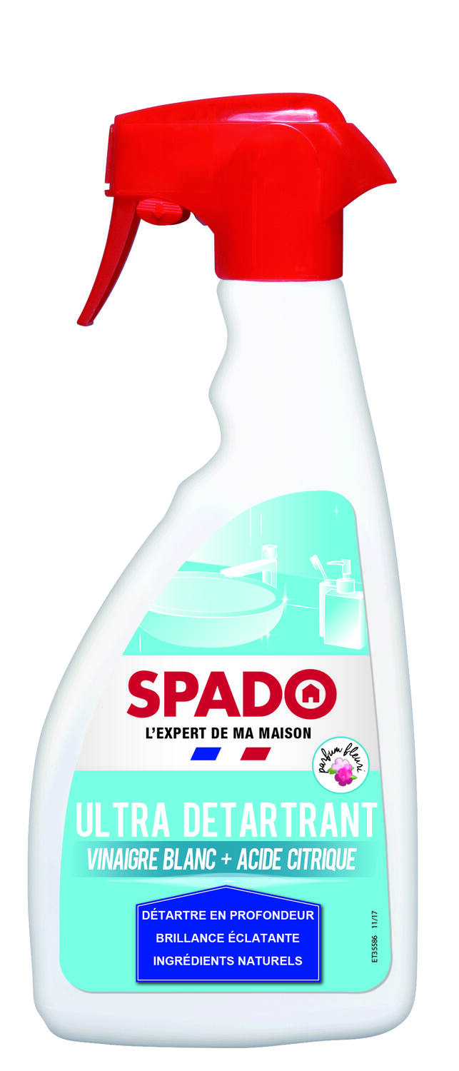 Ultra détartrant vinaigre blanc & acide citrique 500 mL - SPADO