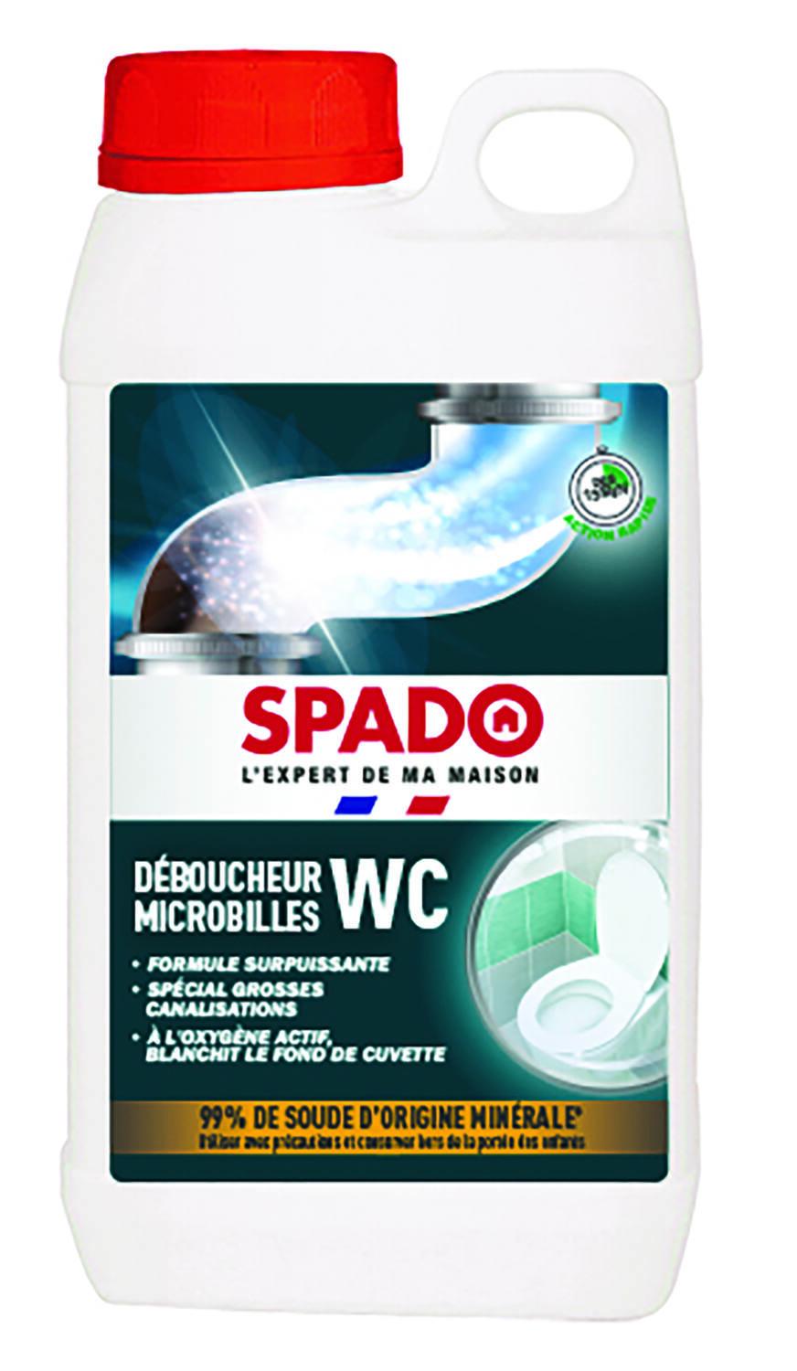 Déboucheur Professionnel WC Mircrobilles 1kg - SPADO
