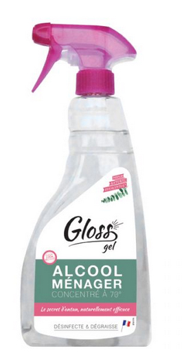 Gloss alcool ménager 70° eucaly 750