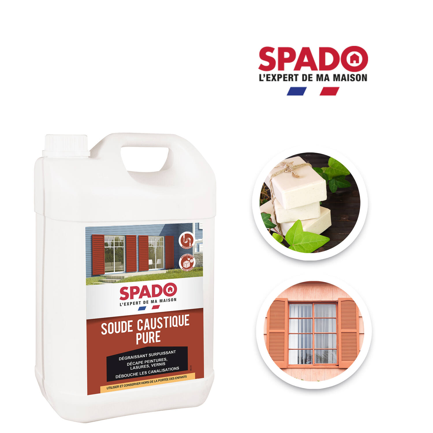Soude caustique pure 1 kg - SPADO