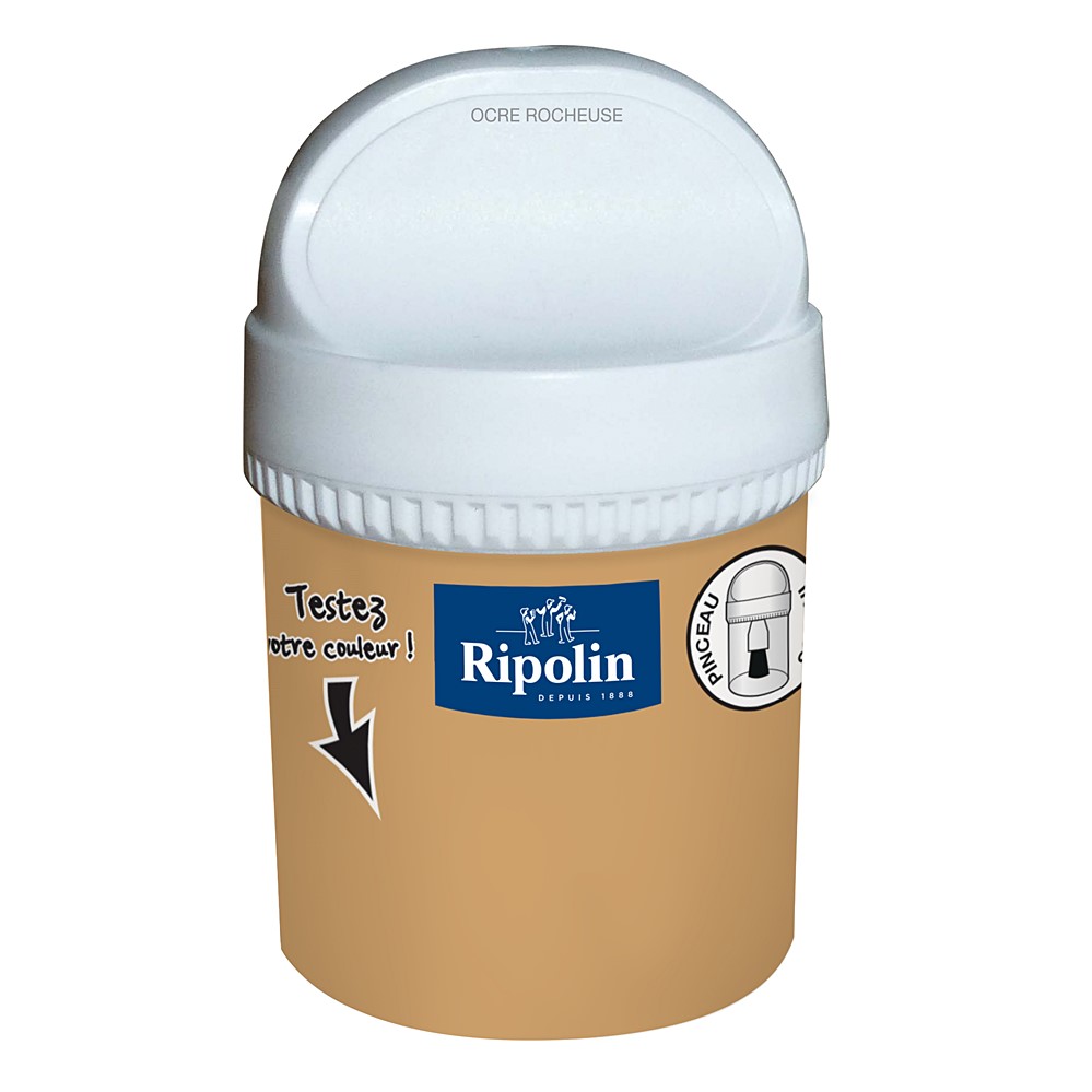 Testeur Ocre Rocheuse Satin 0,075L - RIPOLIN 