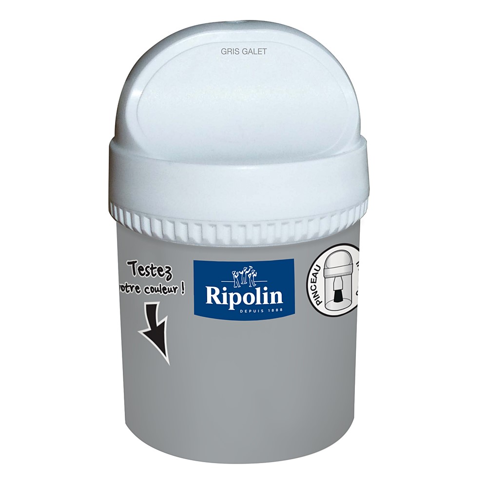 Testeur Gris Galet Mat 0,075L - RIPOLIN 