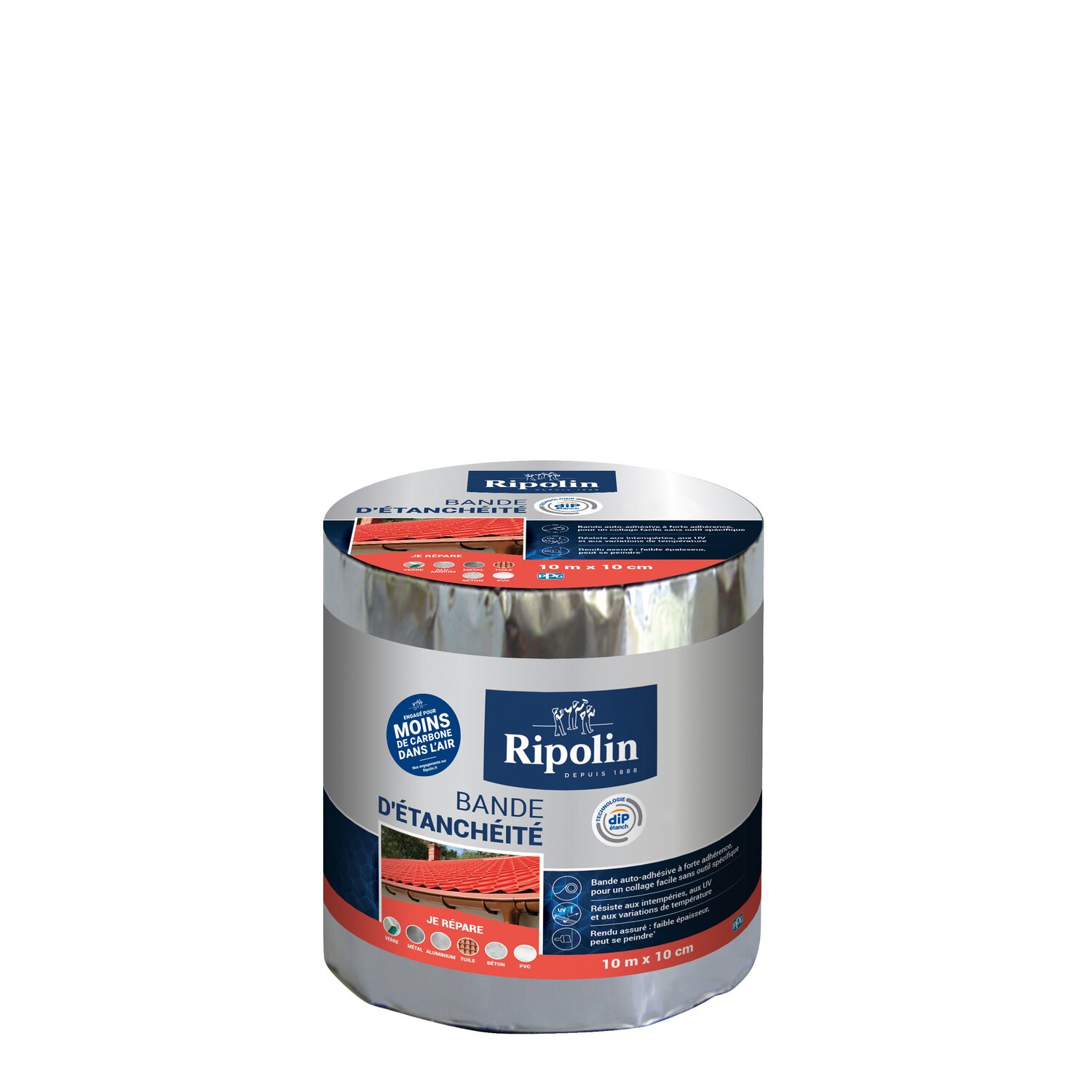 Bande Etancheite Aluminium 10Mx10cm - RIPOLIN