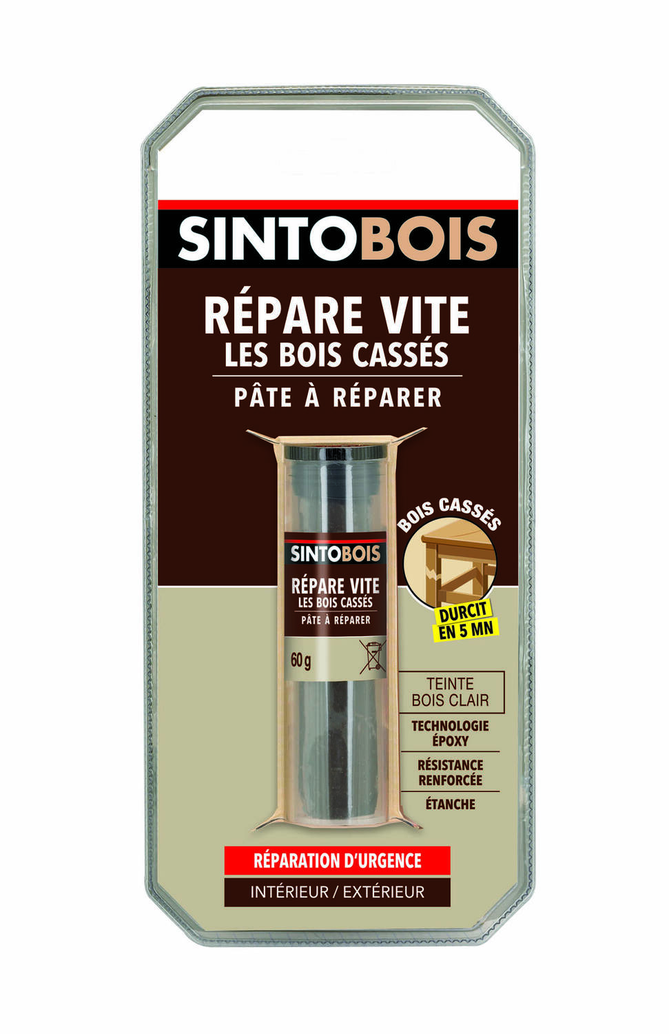 Mastic epoxy bois clair - SINTO