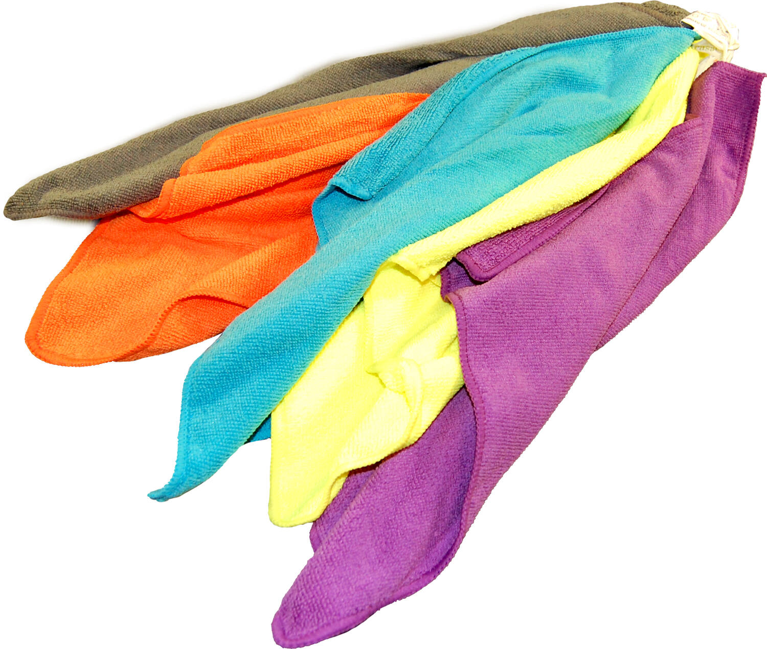 Lot de 5 carrés microfibre 38x38cm