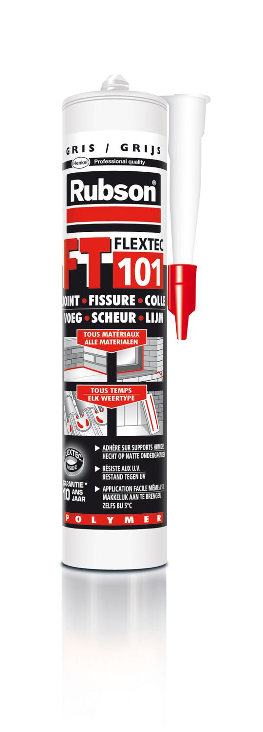 Mastic Gris FT101 Joint Fissure Colle 280ml - RUBSON