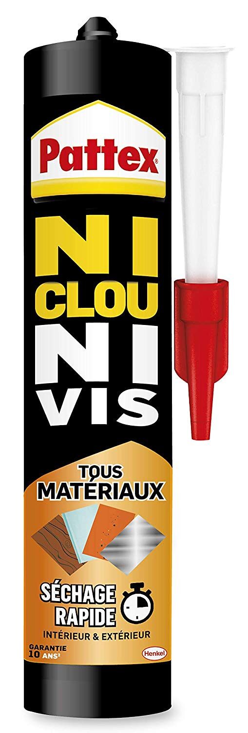Colle Ni Clou Ni Vis Séchage Rapide 390gr - PATTEX