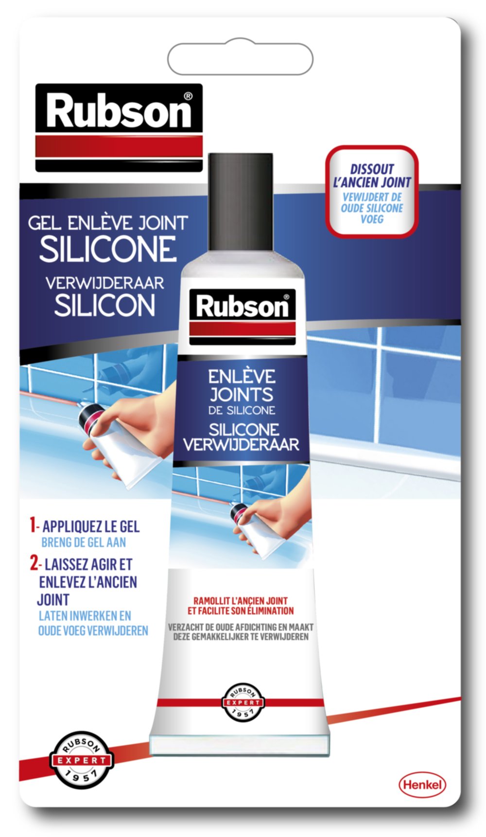 Gel Enlève Joints silicone 80 mL - RUBSON