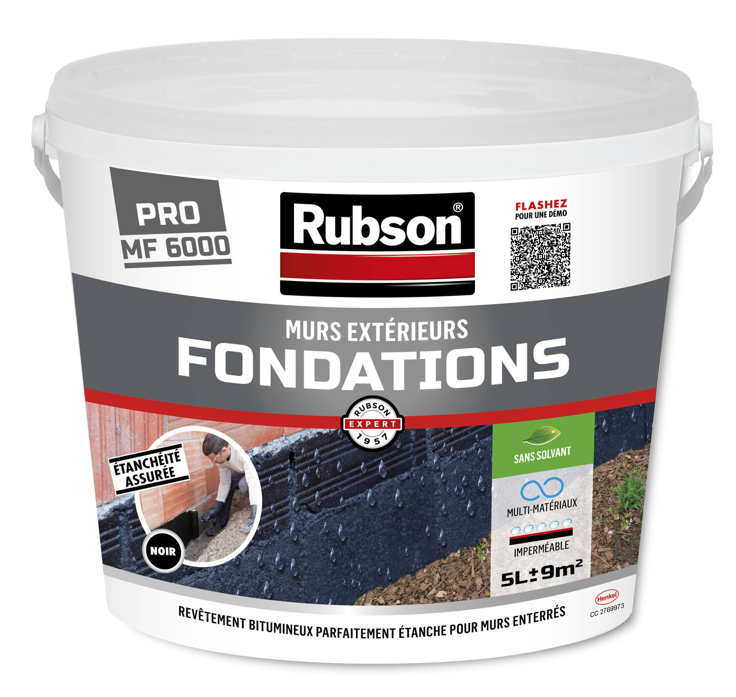 Enduit Fondations 5L MF 6000 - RUBSON